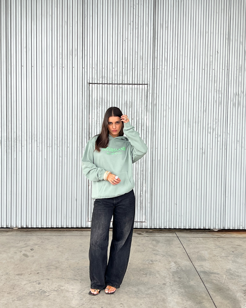 SUDADERA PURPOSE VERDE