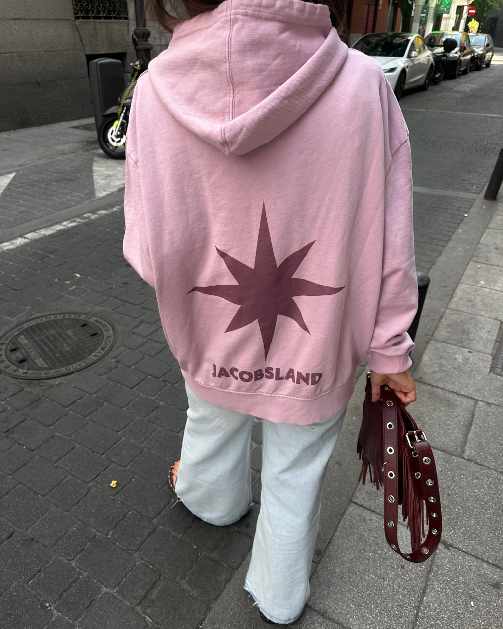 SUDADERA COMPASS ROSA