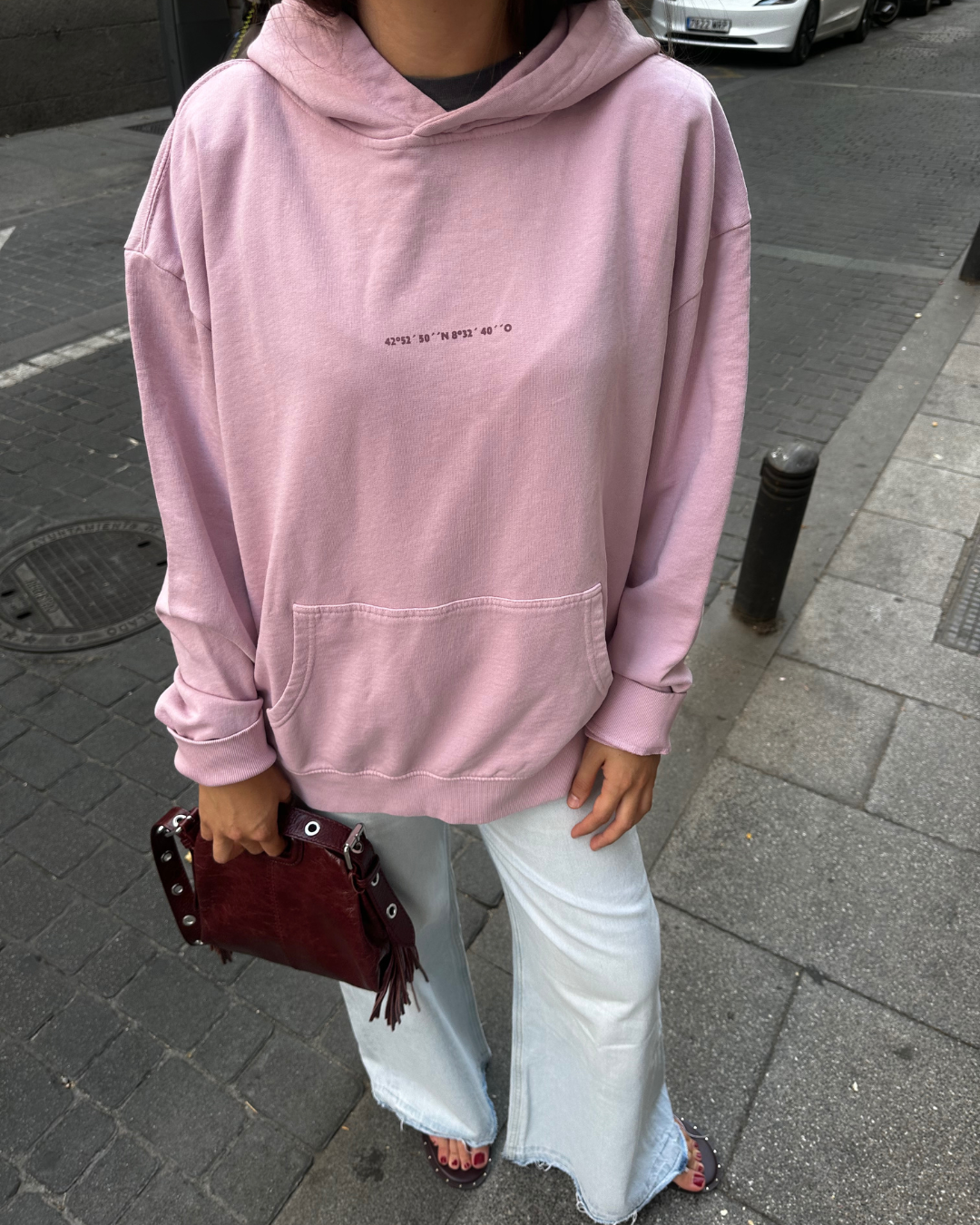 SUDADERA COMPASS ROSA
