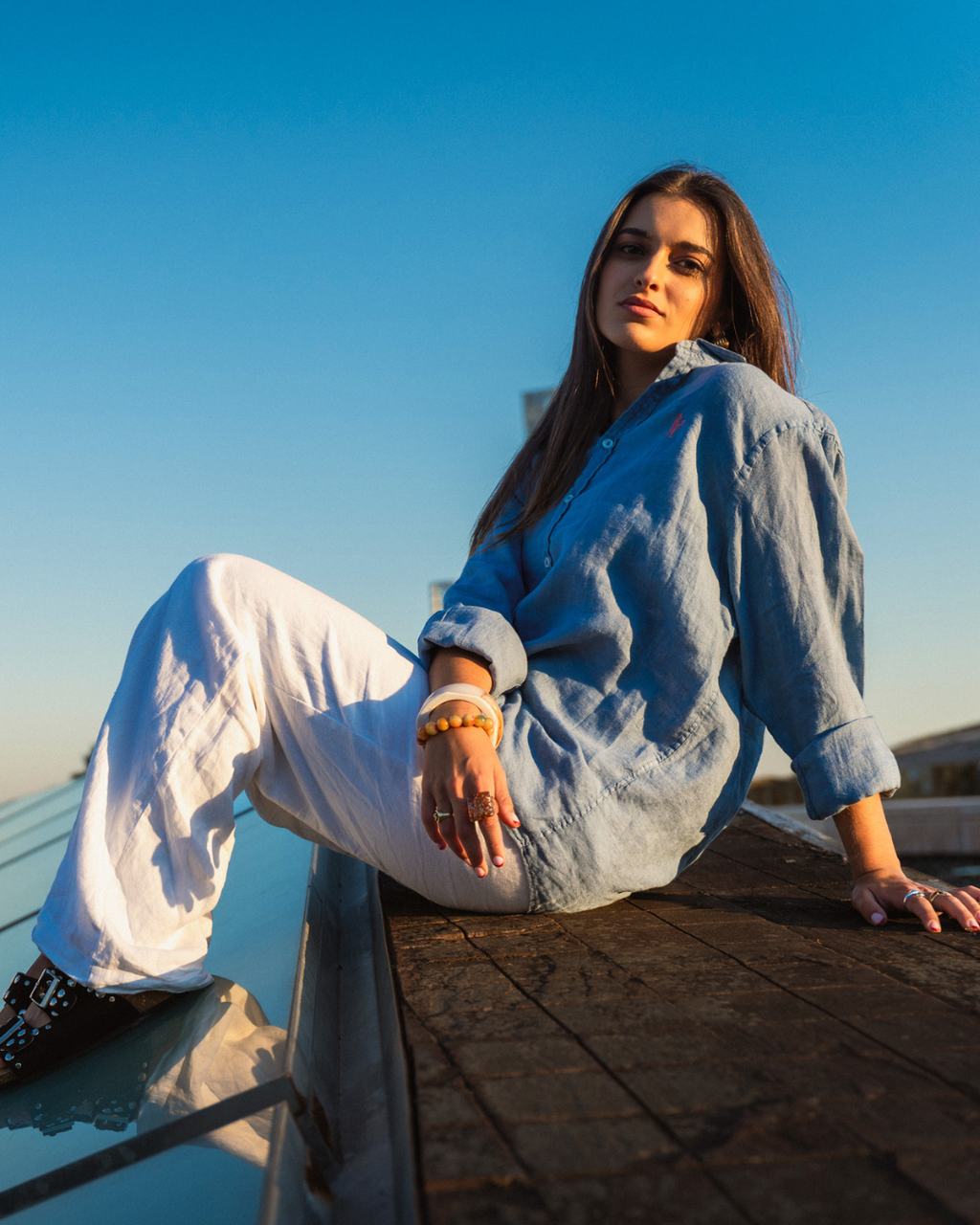 Camisa Azul Clara Peregrino