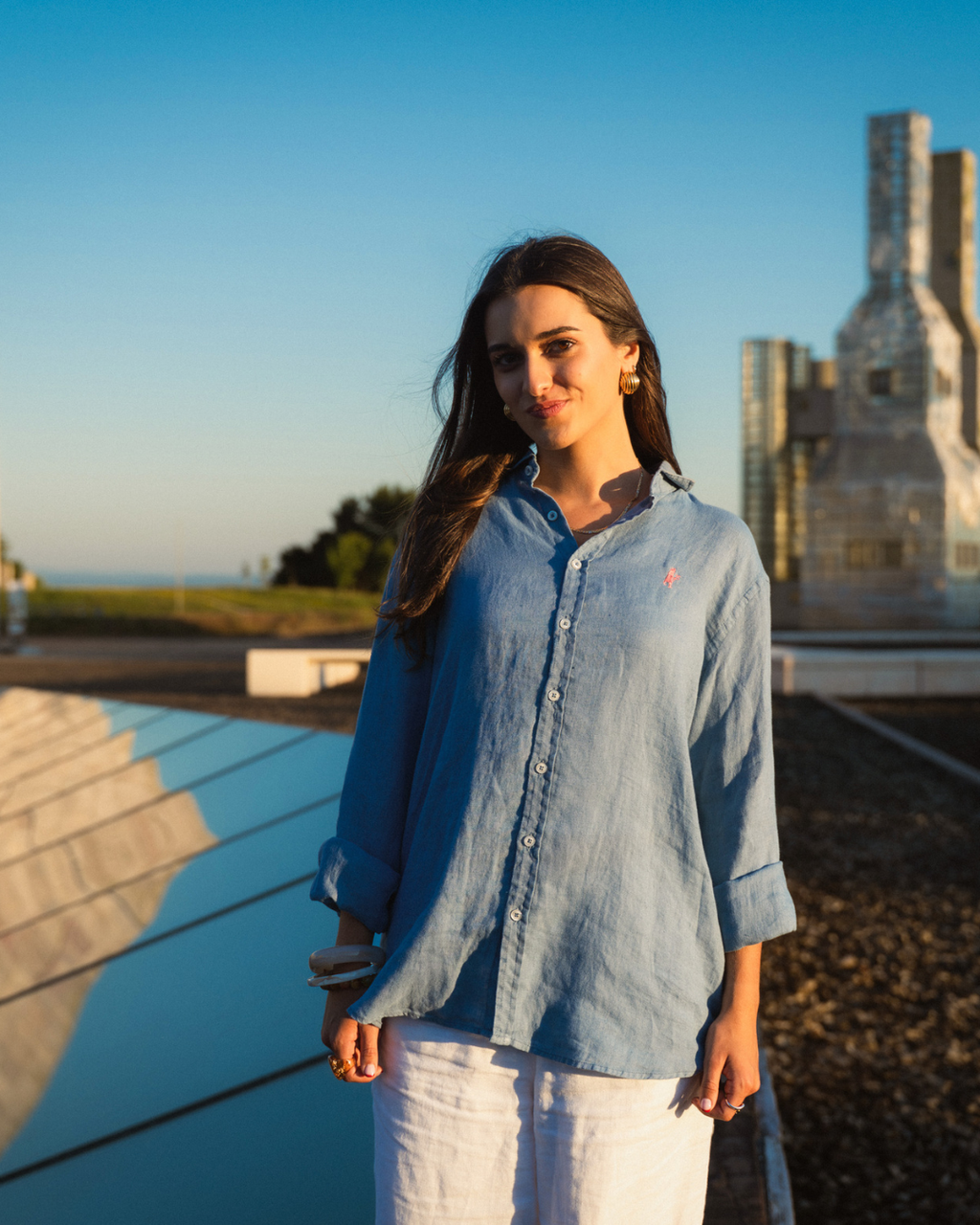 Camisa Azul Clara Peregrino