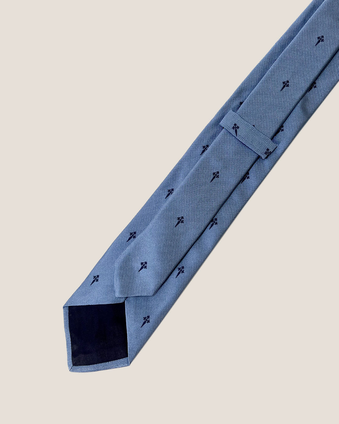 CORBATA CRUZ AZUL CELESTE