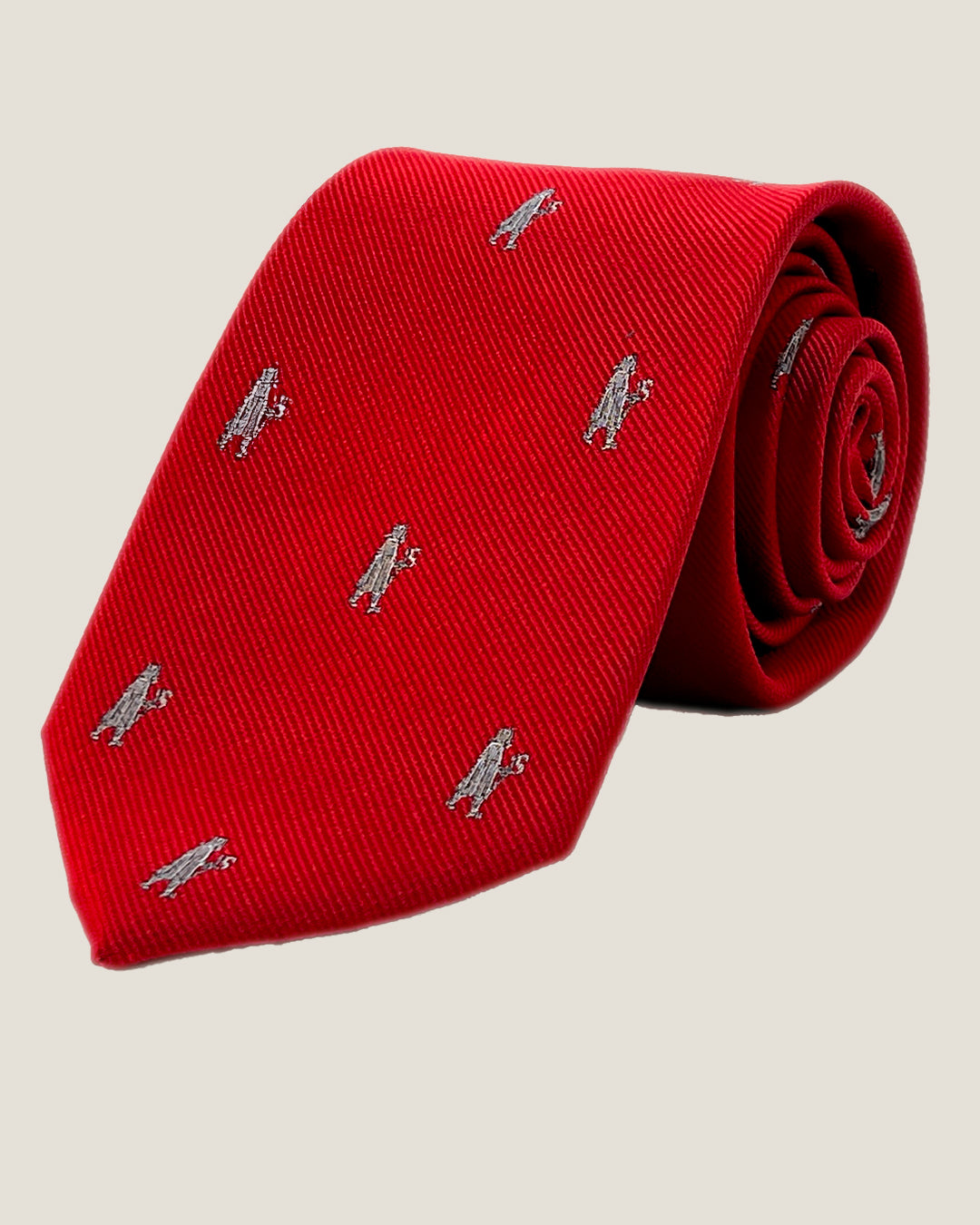 CORBATA JACOBSLAND ROJO GRIS