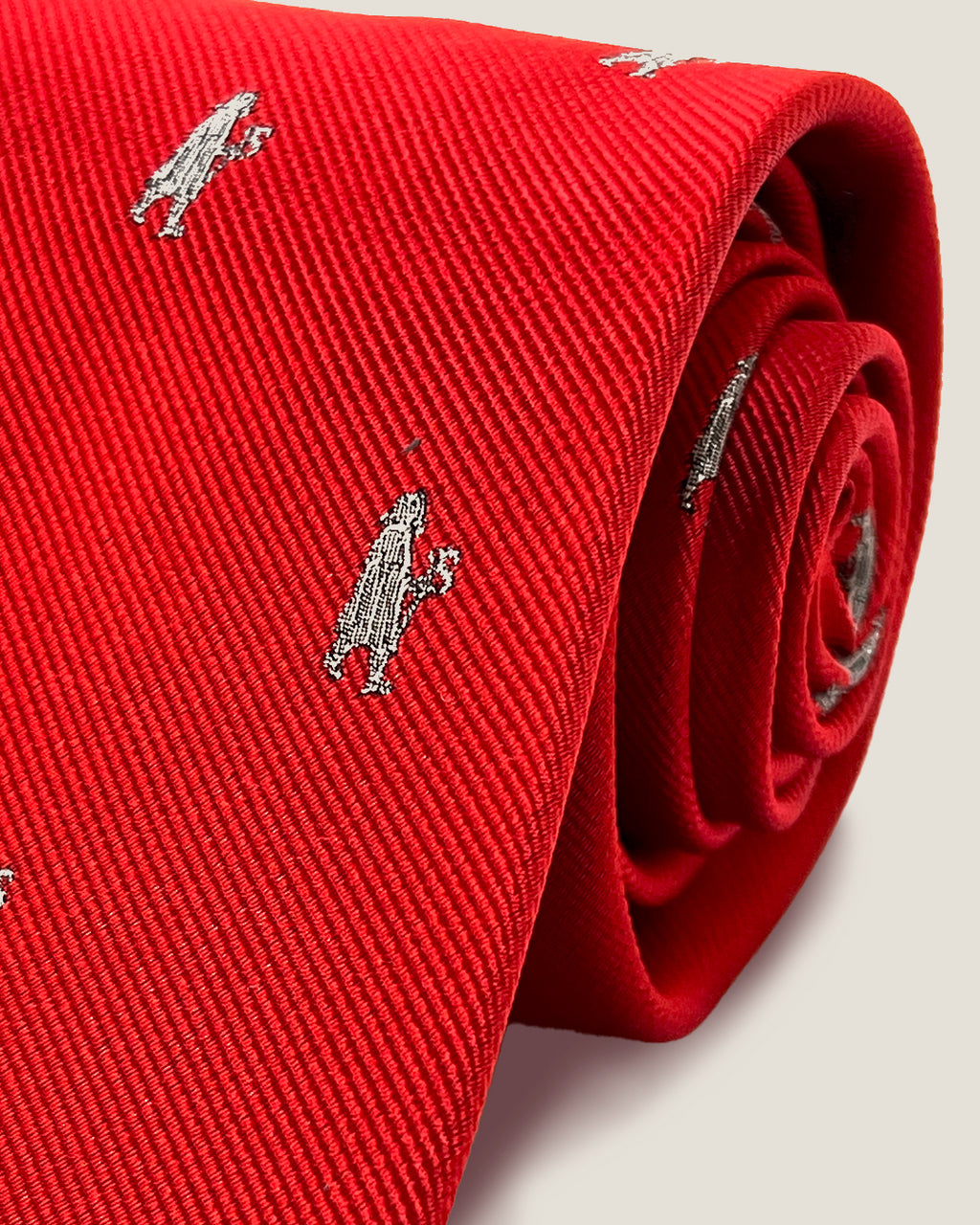 CORBATA JACOBSLAND ROJO GRIS