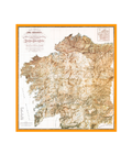 Pañuelo mapa Galicia Domingo Fontán