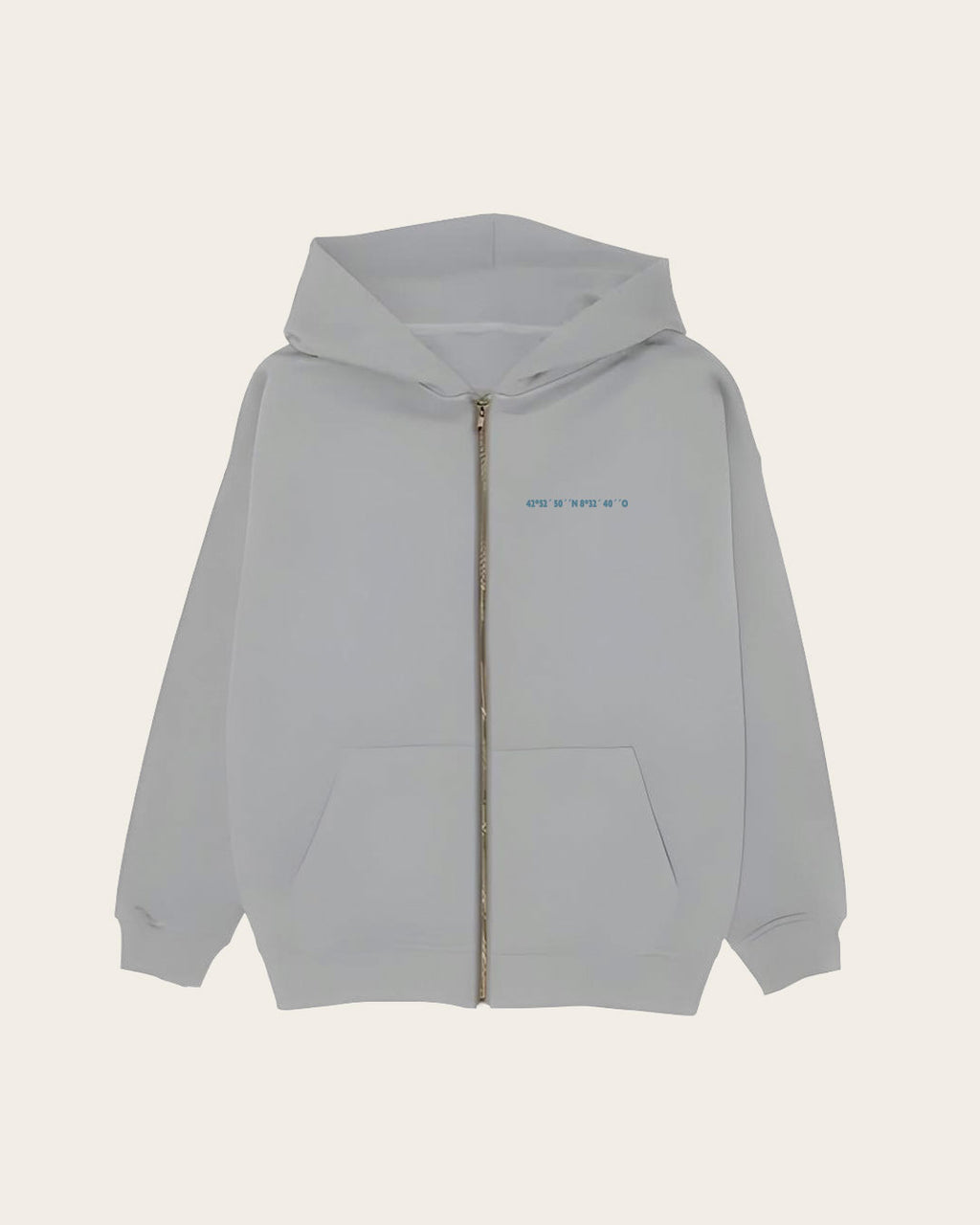 ZIPPER COMPASS GRIS