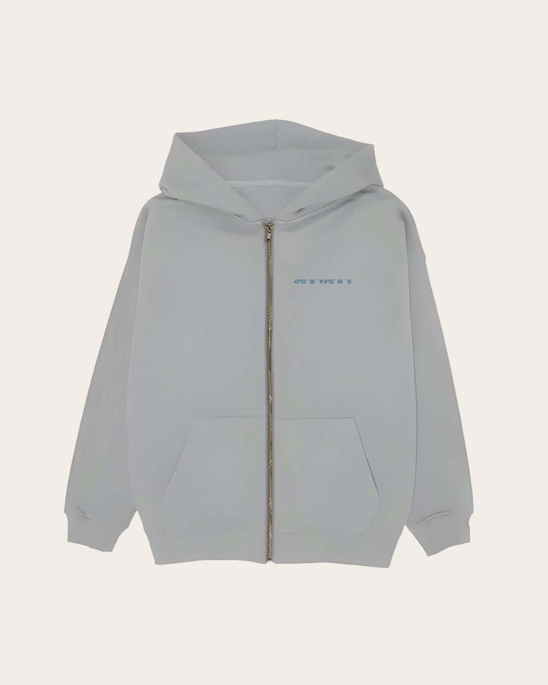 ZIPPER COMPASS GRIS